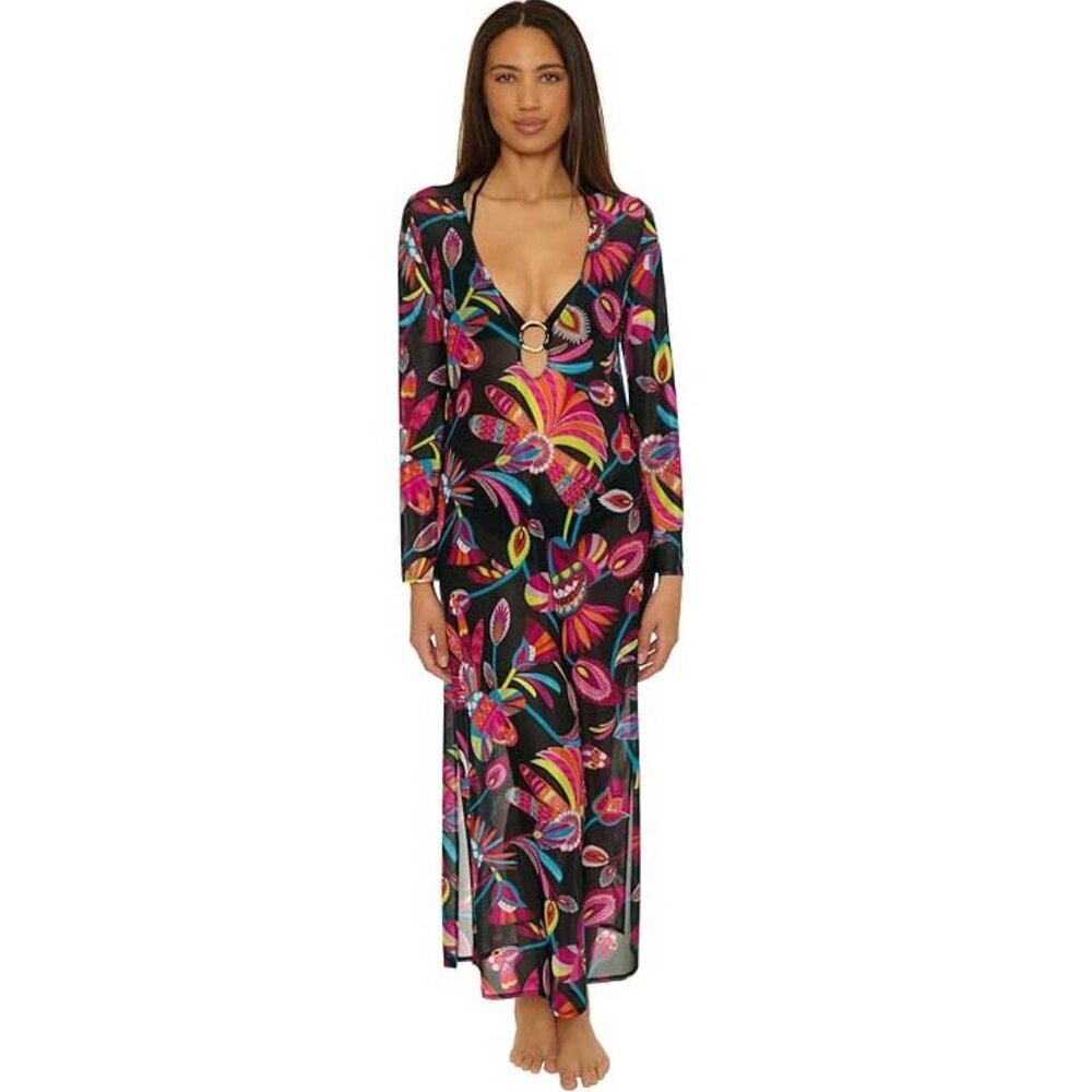 NWT Trina Turk Luminary Mesh Cover Up Maxi Dress